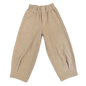 Zara Light Tan Balloon Girls Lounge Pants Washed Distressed Effect Size 6 NWOT